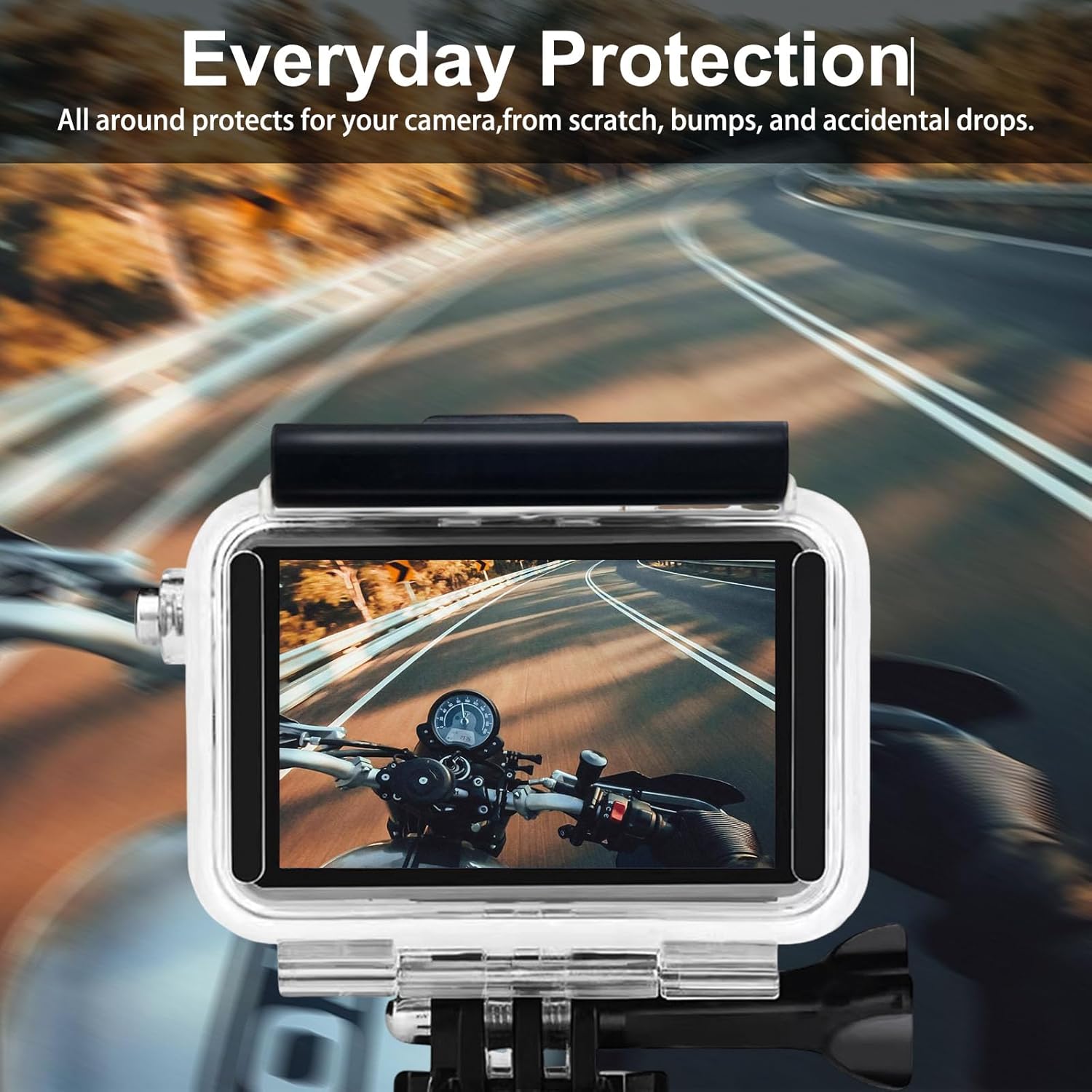 SUNDO Protective Case Compatible for DJI Action 5 Pro/Action 4/Action 3 Camera,50M/164FT Waterproof Cover Deep Diving Scuba Snorkeling Swimming Housing Accessories Kit