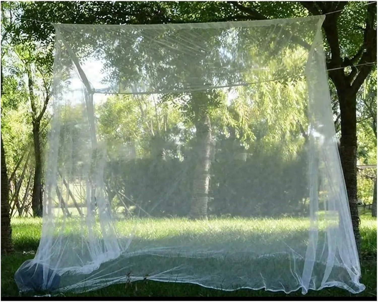 Nets Outdoor Camp Garden Dormitory Tent Picnic Camping Cut Fit Size Net Netting(White,3x5 m)