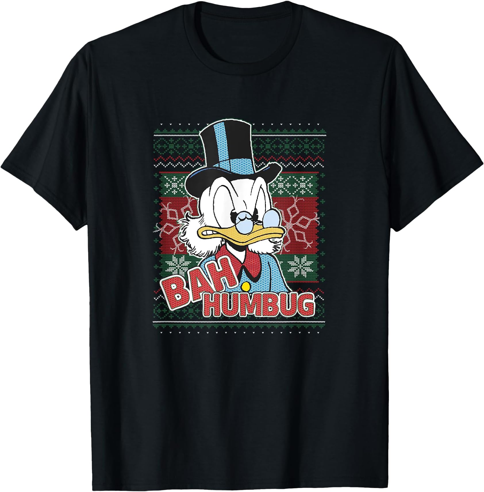 Disney Christmas Scrooge McDuck Bah Humbug T-Shirt