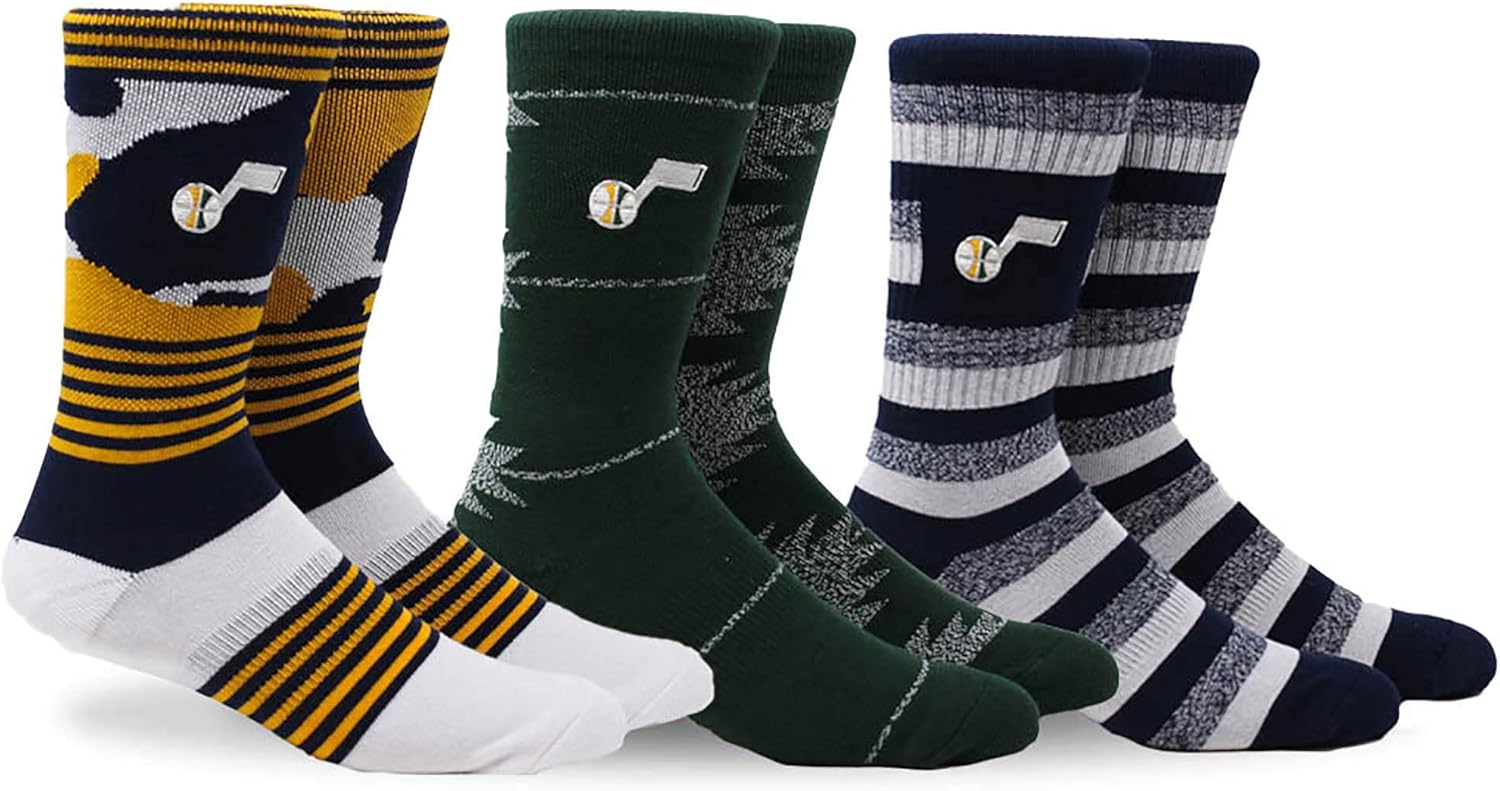 Pkwy NBA Court Crew Socks, 3pk