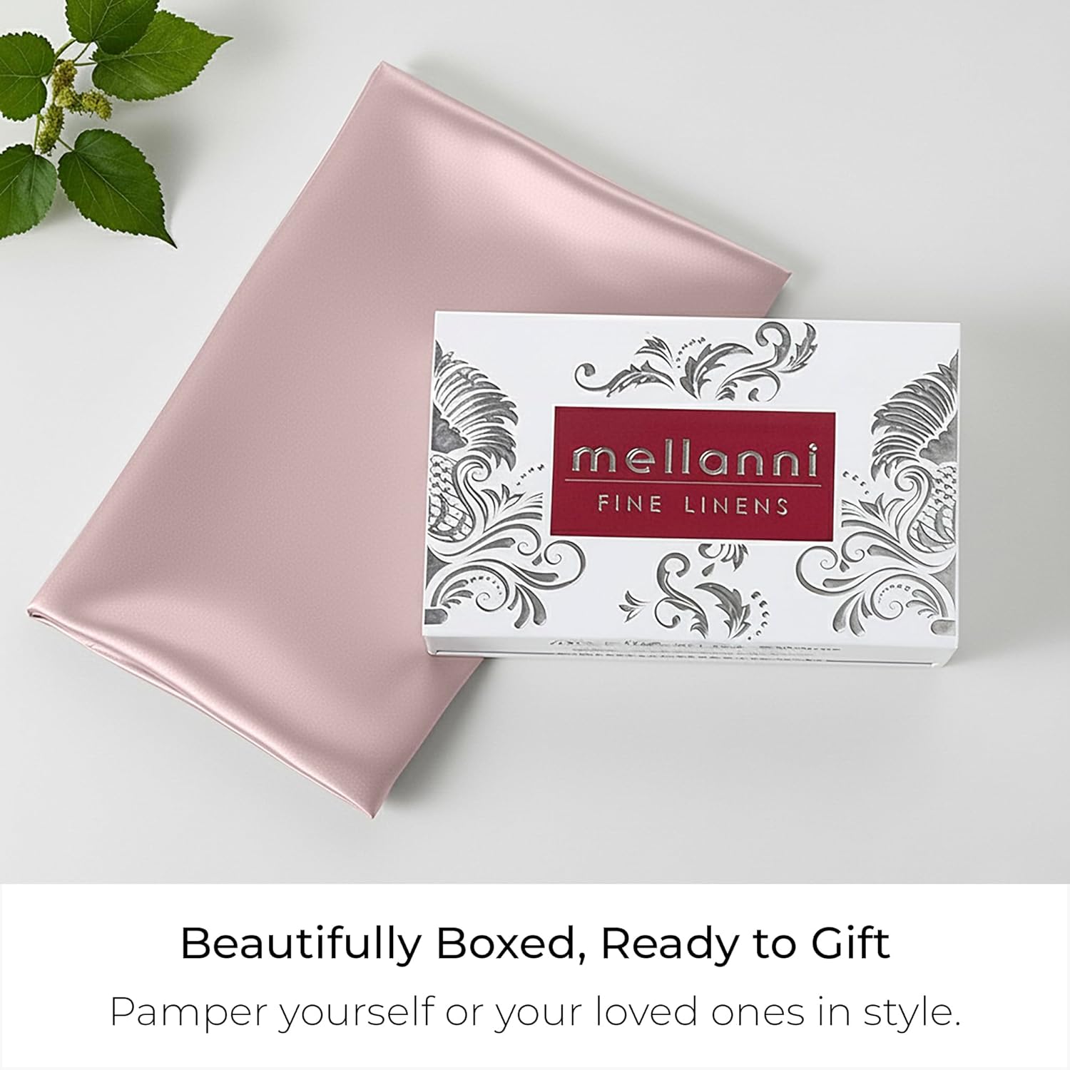 Mellanni Pure Silk Throw Pillowcase - Perfect for Hair and Skin, Preventing Wrinkles - Easy Care - Naturally Cooling Silk Pillow Cover with Hidden Zipper (Throw, Pink)