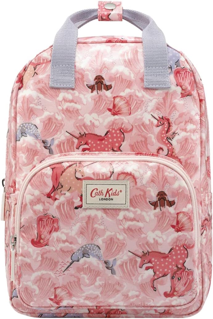 Cath Kidston Kids Unicorn Waves Medium Backpack in Pink Oilcloth