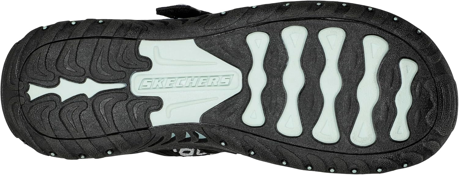 Skechers womens Reggae - Trailway Flip Flop, Black, 6 US - Image 2