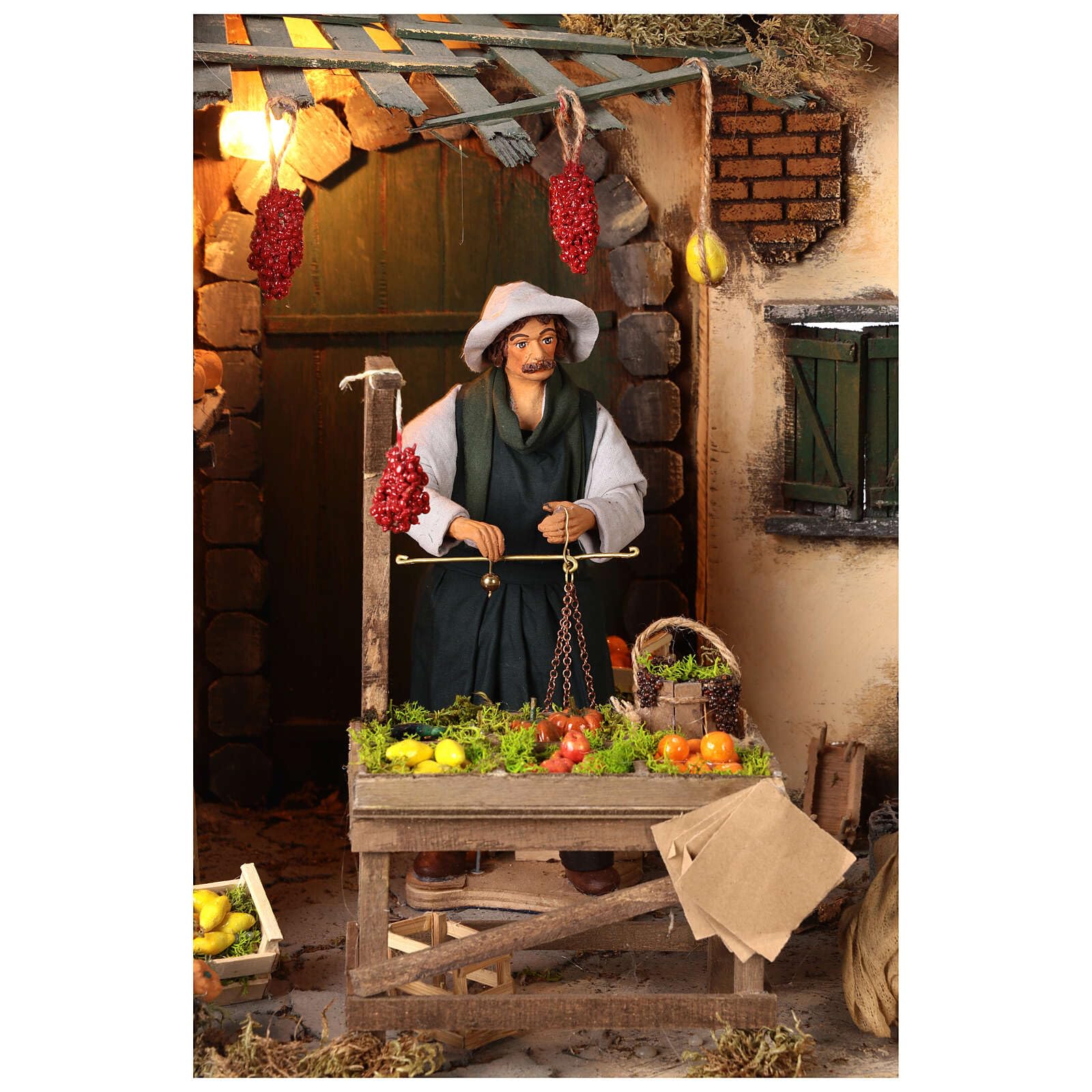 Holyart Crèche Napolitaine: Scène Fruits Mouvement 24 cm crèche napolitaine