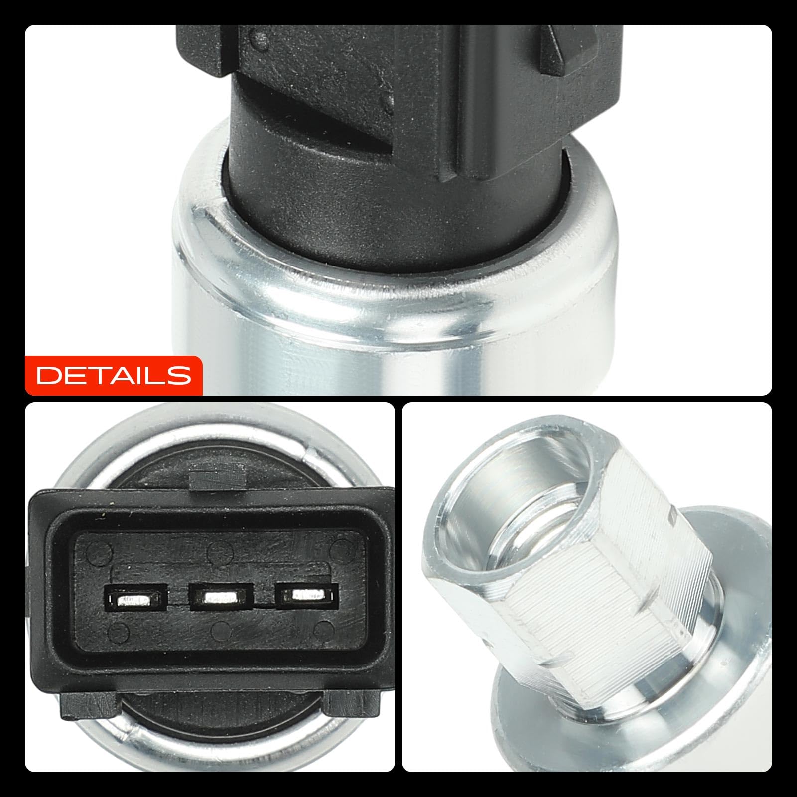 Frankberg Druckschalter Drucksensor Klimaanlage 3-Polig Kompatibel mit XC60 156 V70 I 875 876 V40 Schrägheck 525 V60 I 155 V70 III 135 Replace# 31292004