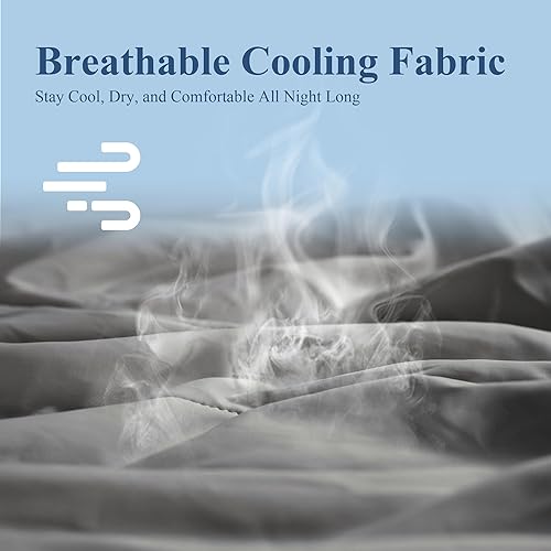 Miniatura 6 de Edredón Refrescante Tamaño Queen, Edredón Transpirable para Dormir con Calor y Sudoraciones Nocturnas, Tecnología Q-Max>0.46, Ropa de Cama Ligera