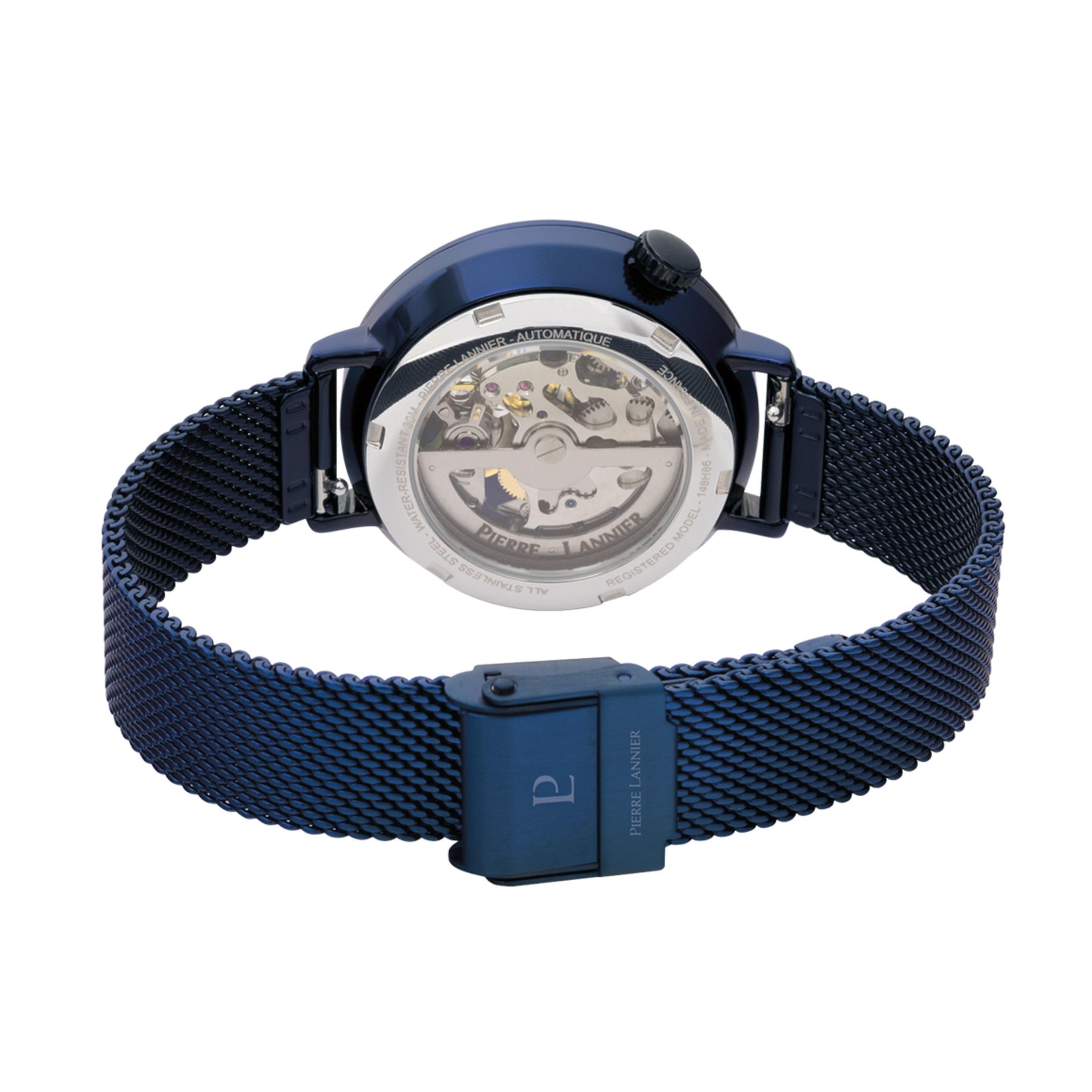 Pierre Lannier - Armbanduhr Automatic Australe - Automatic Uhrwerk - Gehäusedicke: 12.55 mm - Gehäusebreite: 35 mm - Edelstahl - 3 ATM