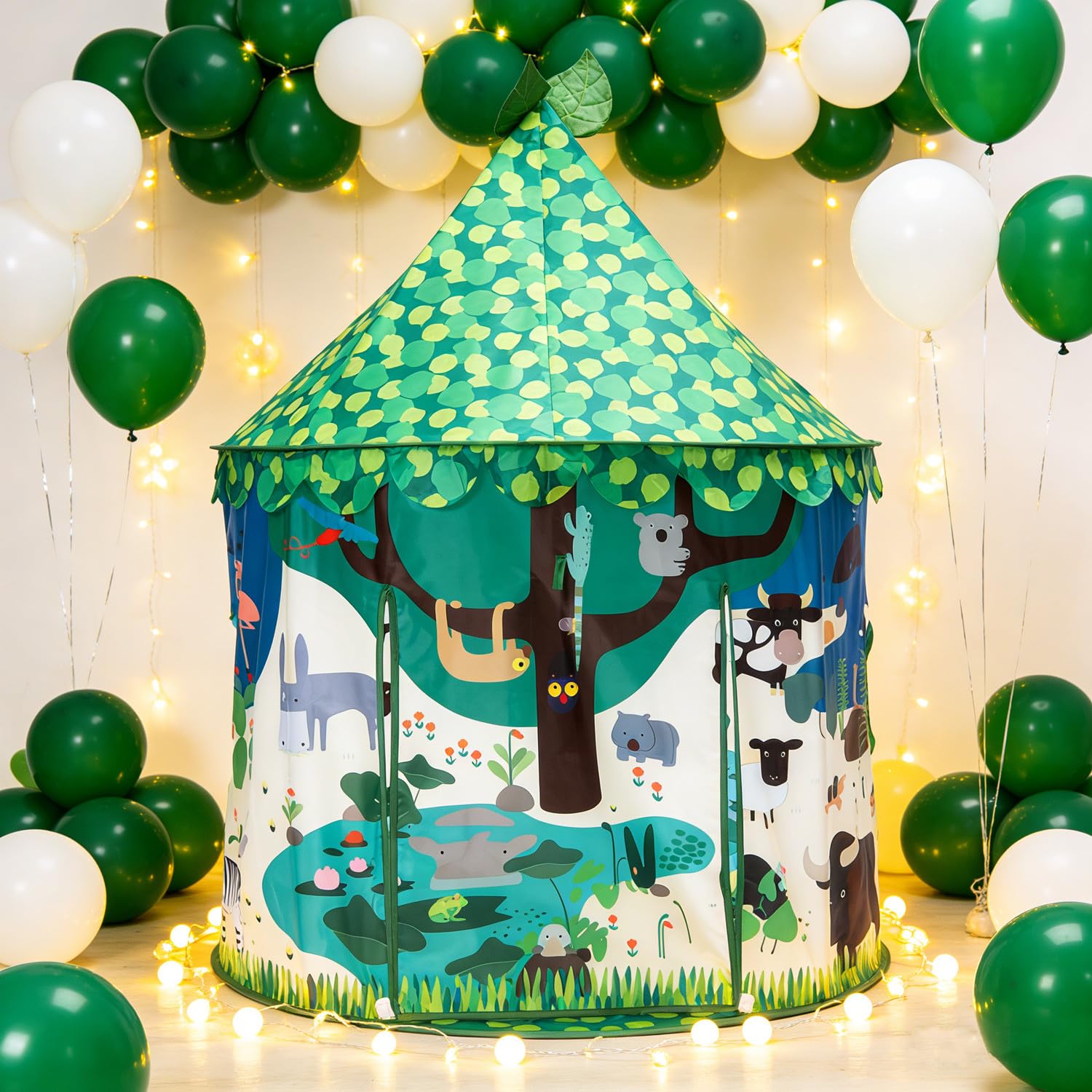 Tienda de campaña para niños, Tienda de campaña emergente para niños para diversión en Interiores y Exteriores, Juguete para niñas, casita de Juegos, diseño de yurta único