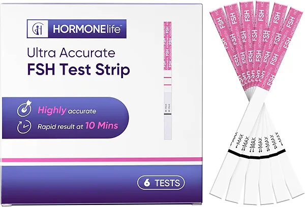 6Pack FSH Test Strip for Women Menopause Test Strips at Home Ovarian Reserve & Hormone Balance Test