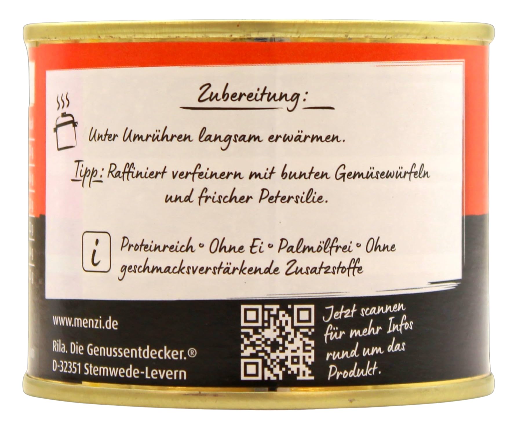 Menzi Kessel Gulasch Suppe mit Rindfleisch, 4er Pack (4 x 5 x 200ml Dosen)