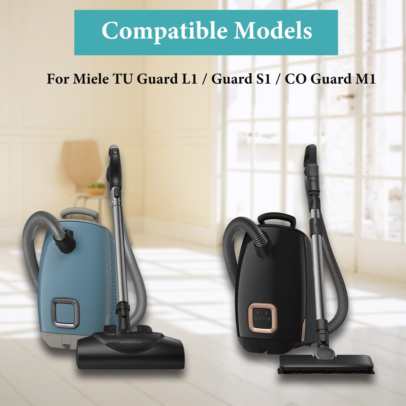 Sacs à Poussière De Rechange Pour Miele Pure TU - Compatibles Guard S1/L1, 5 Couches Microfibre, Lot Avec Filtres
