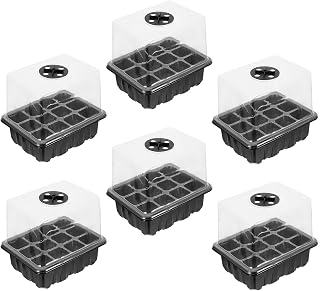 KALLORY Multi Hole Plant Propagation Tray Set, Portable PVC Germination Box