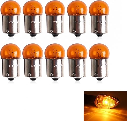 Fogfar 10 PCS G18 Bulbs, 12V 10W R10W BA15S Turn Signal…