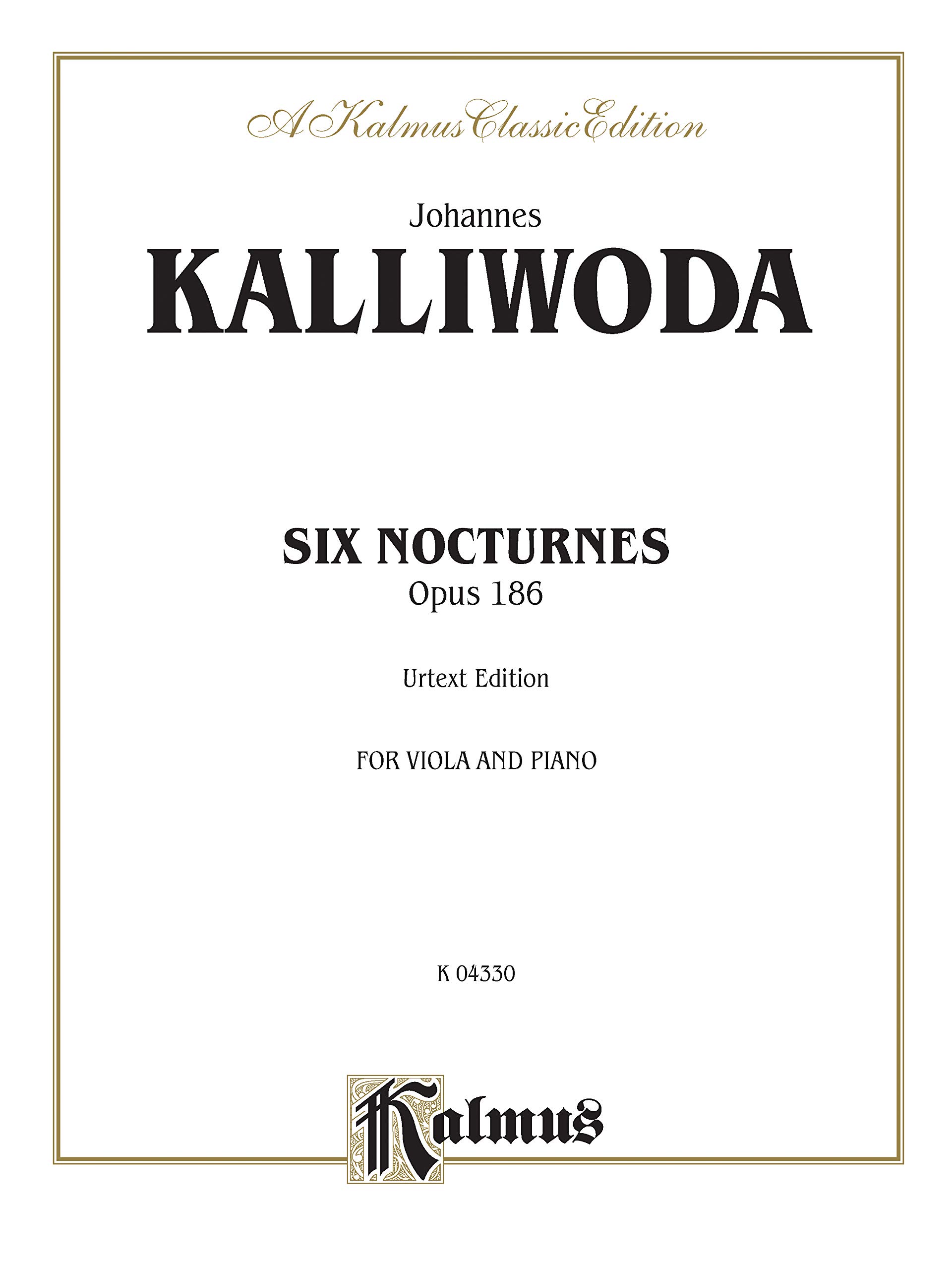 Six Nocturnes, Op. 186 (Kalmus Edition)