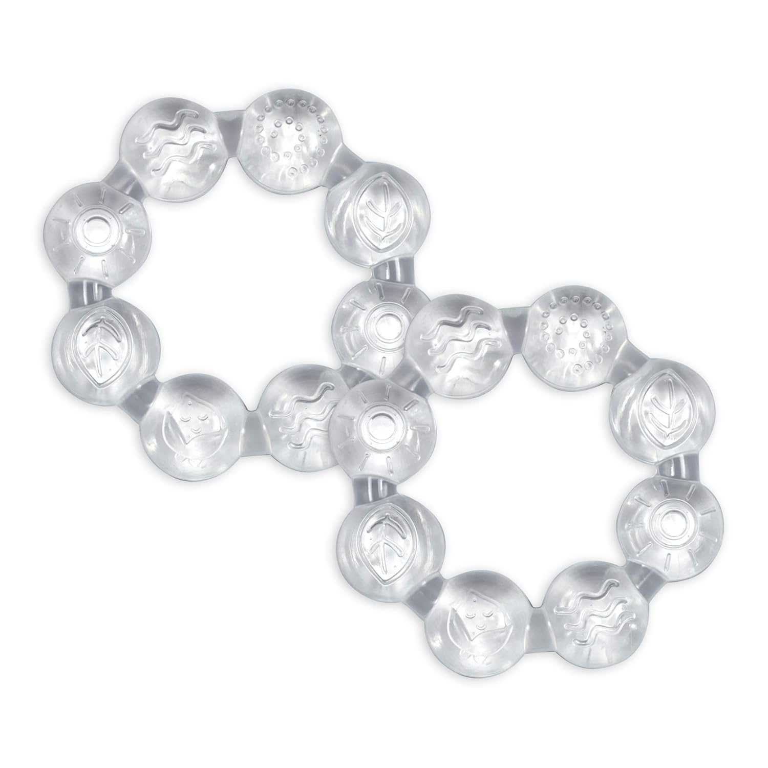 green sprouts Cooling Teether (2pk) | Soothes Gums & Promotes Healthy Oral Development | Safer Plastic Filled with sterilized Water, Chill for Extra Relief, Textured Surface to Massage Gums