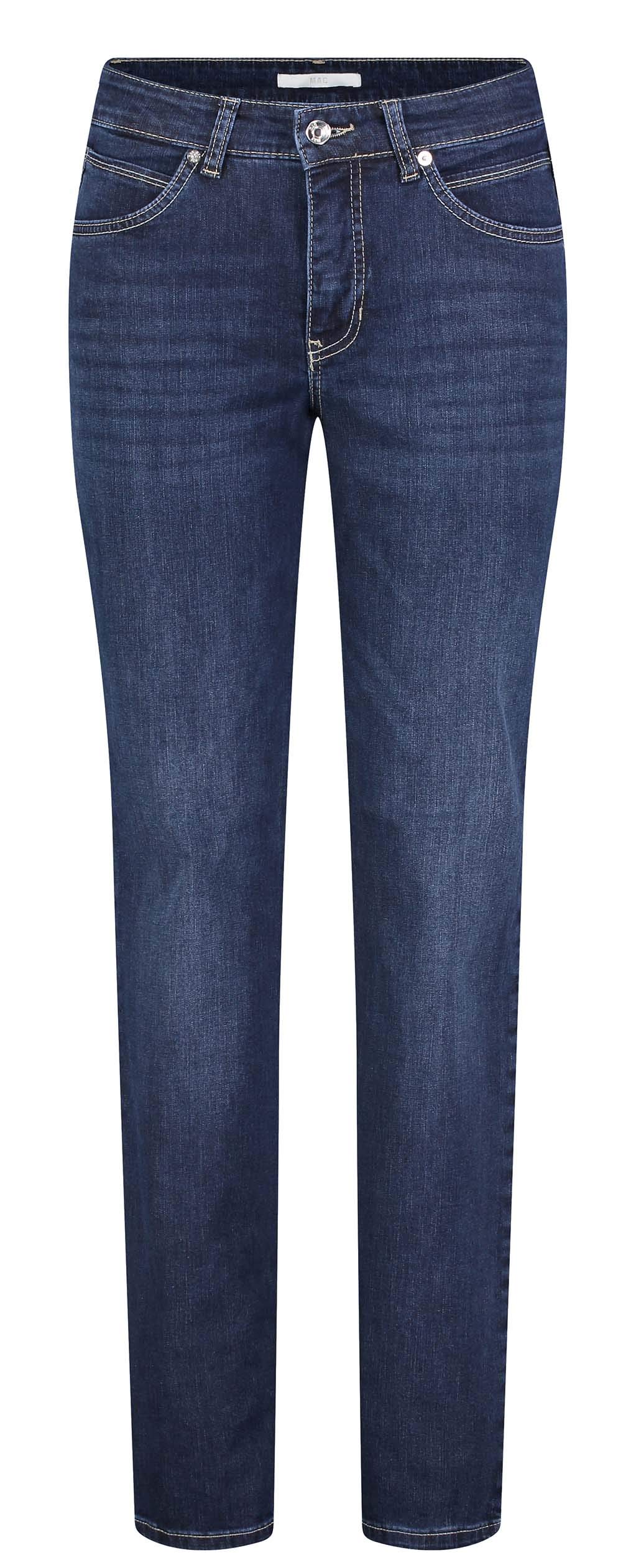 MAC Women's MelanieStraight Jeans (Straight Leg), Blau (Dark Blue D845), W42/L32
