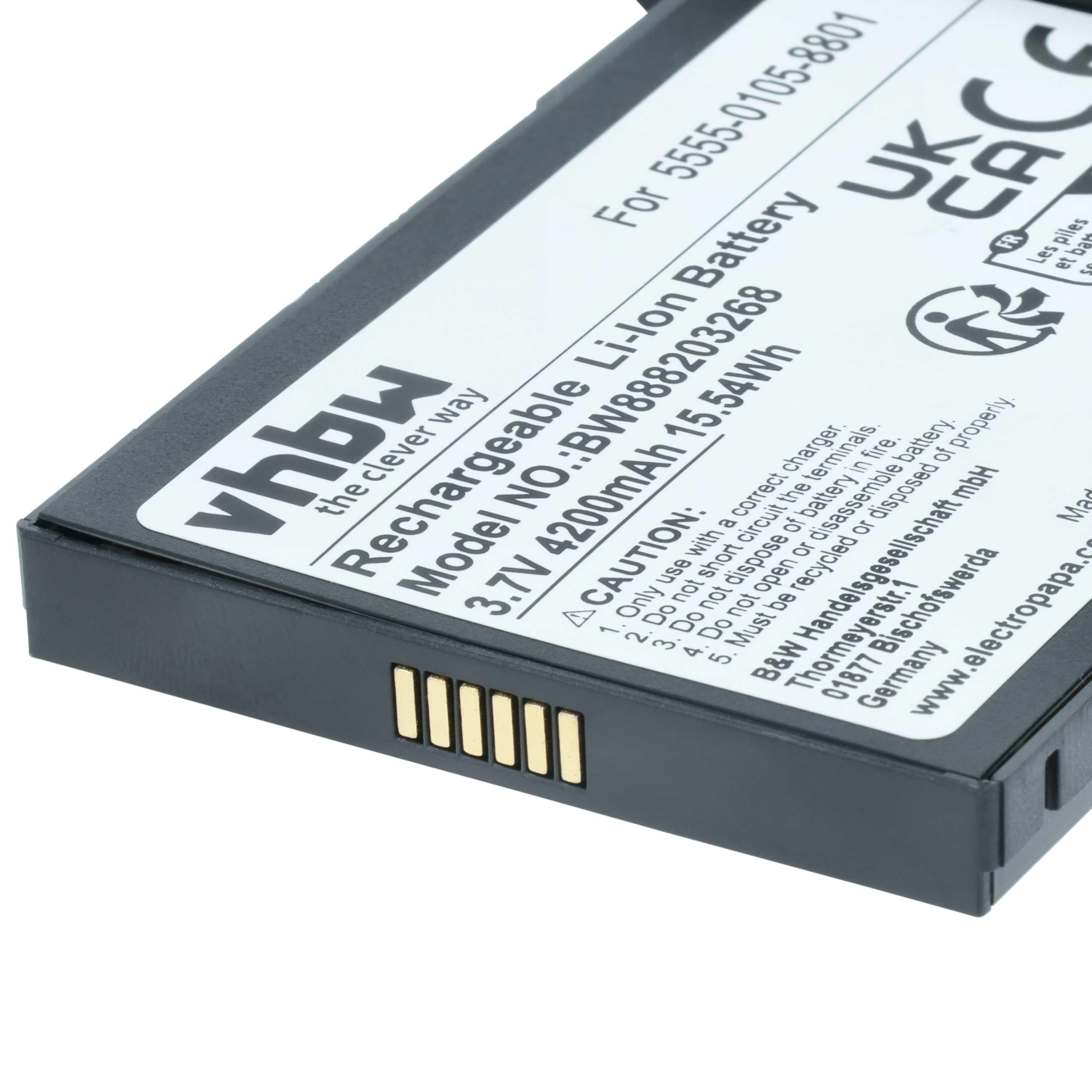 vhbw Akku kompatibel mit NCR Orderman 5 Handheld Computer Scanner (4200mAh, 3,7V, Li-Ion)