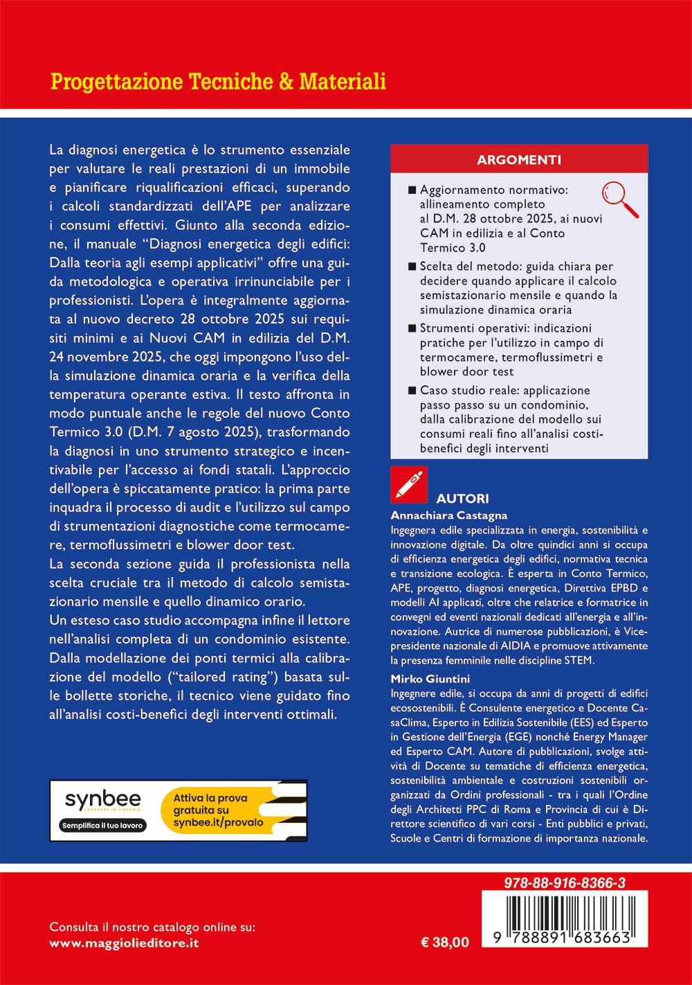 Diagnosi energetica degli edifici. Dalla teoria agli esempi applicativi