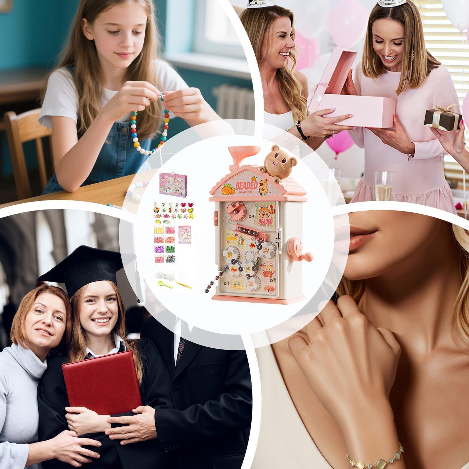 Coffret Création de Bijoux pour Filles Accessoires de Bijoux Perles Faits
