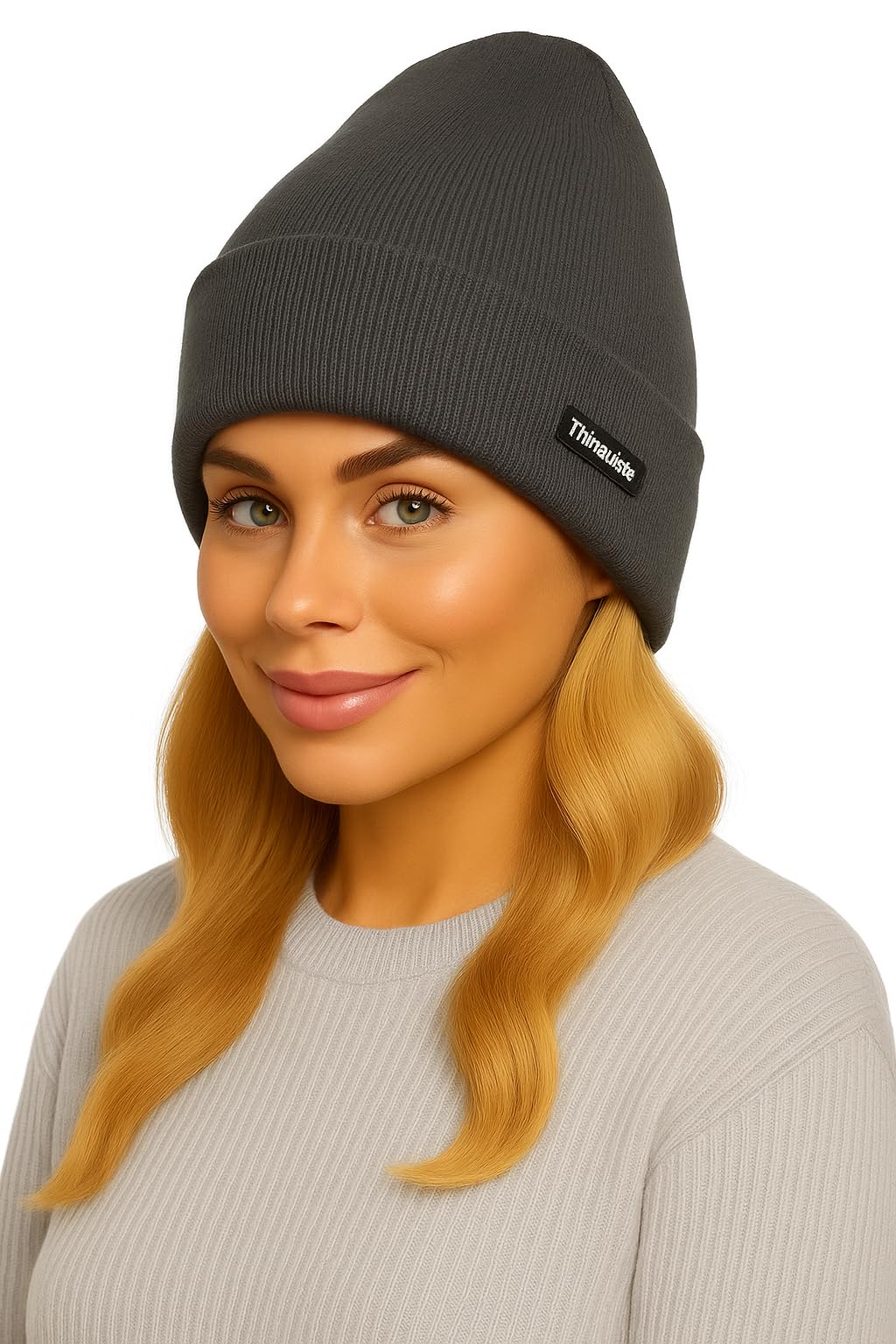 4Sp Unisex Charcoal Adults Thinsulate Ski Hat (Charcoal)