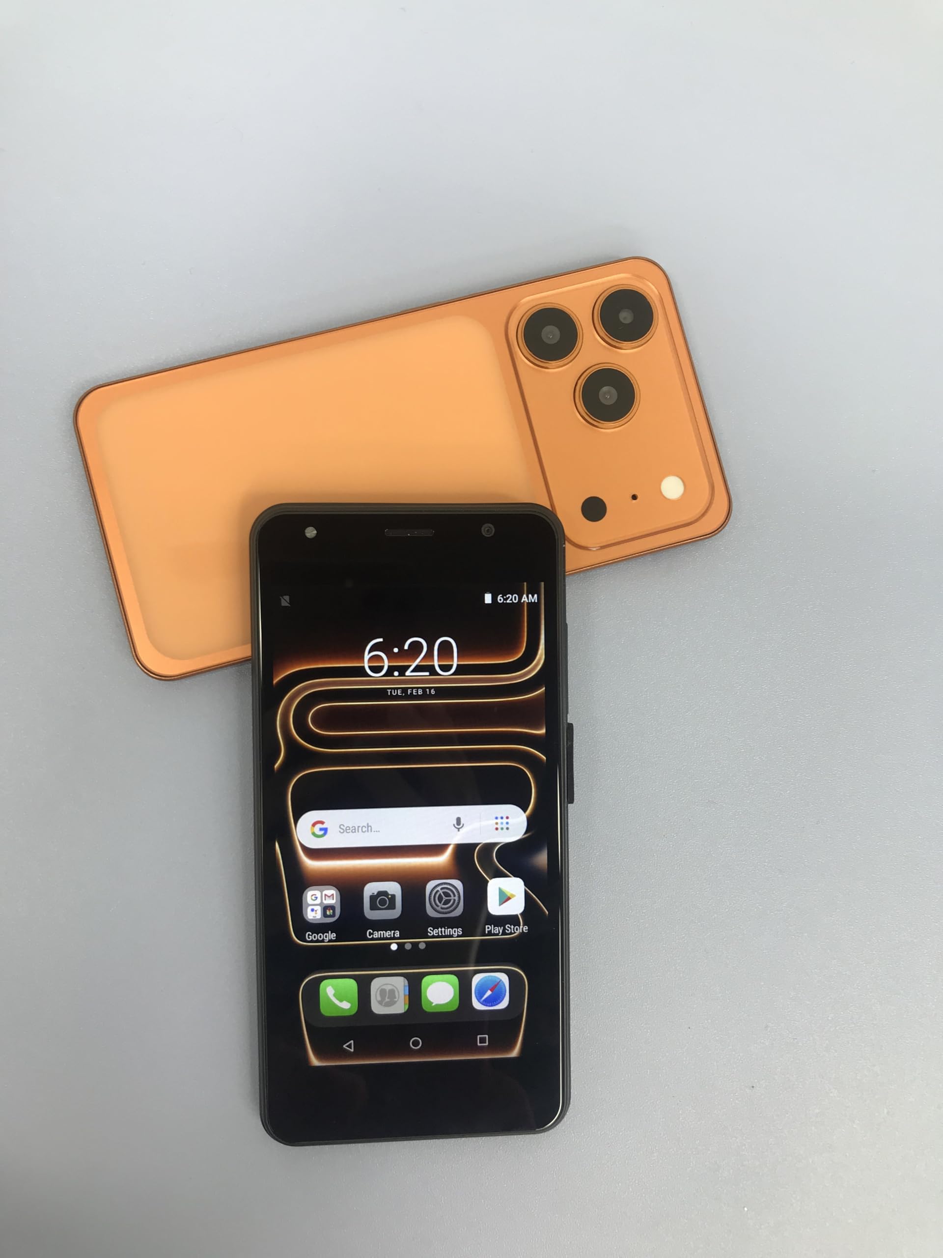 Sblocca telefono cellulare, schermo da 5,0 pollici, 2 GB RAM + 16 GB ROM/TF 128 GB, doppia fotocamera, supporta 4G LTE FDD TDD, doppia SIM card adatta per principianti. (oro)