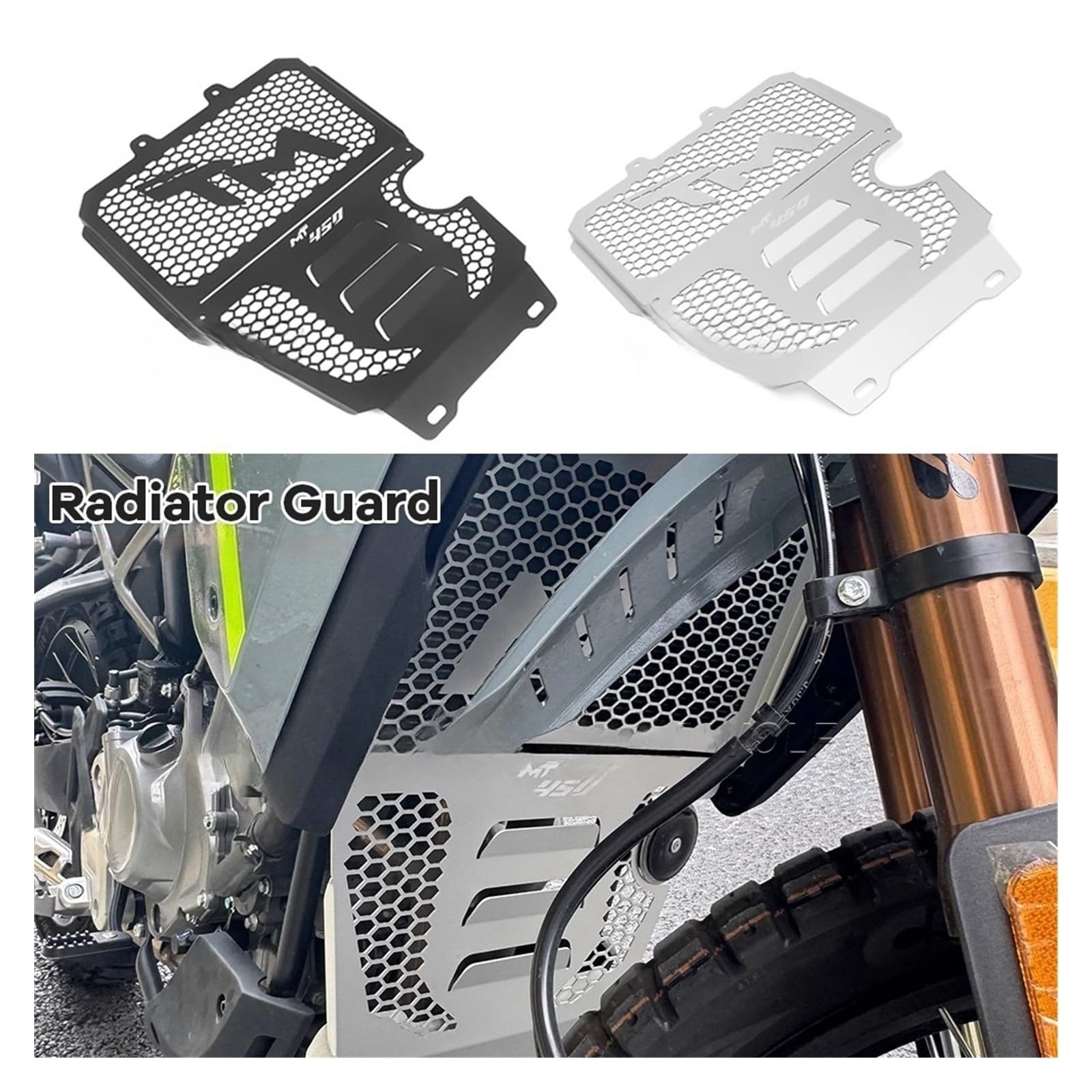 motociclistica Griglia Radiatore del Radiatore PER CFMOTO 450MT 450 MT 2024 Accessori Per Moto Protezione Anteriore Protezione Serbatoio Acqua Copertura Motore Griglia Protezione Ventola