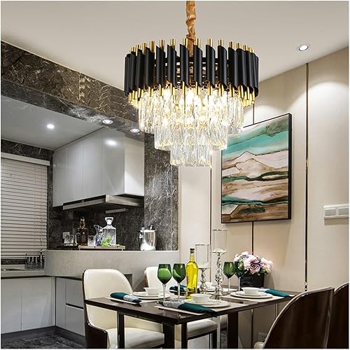 AAXYZX Lámpara colgante de candelabro lámpara de araña LED lámpara de araña moderna de cristal para restaurante lámpara de suspensión de estilo de