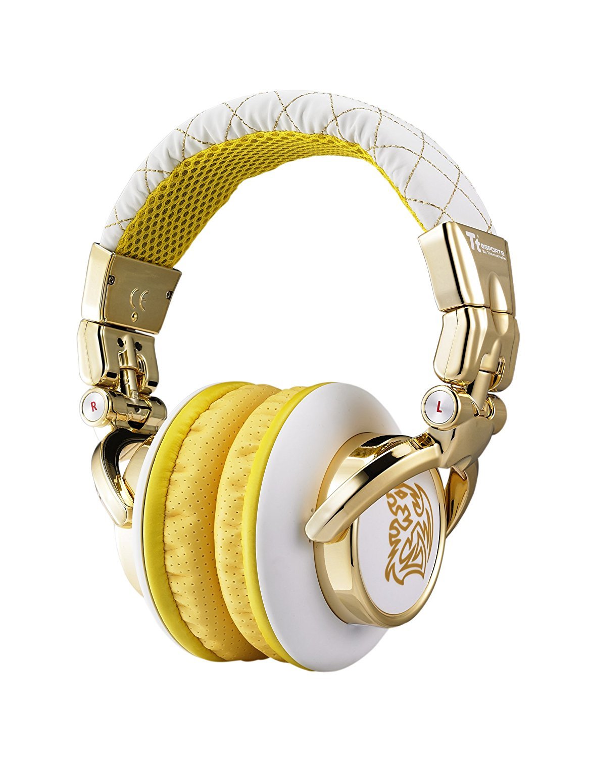 Tt eSPORTS DRACCO Signature - Auriculares (Supraaural, Diadema, 10-22000 Hz, Alámbrico, 1.5 m, Oro) Color blanco