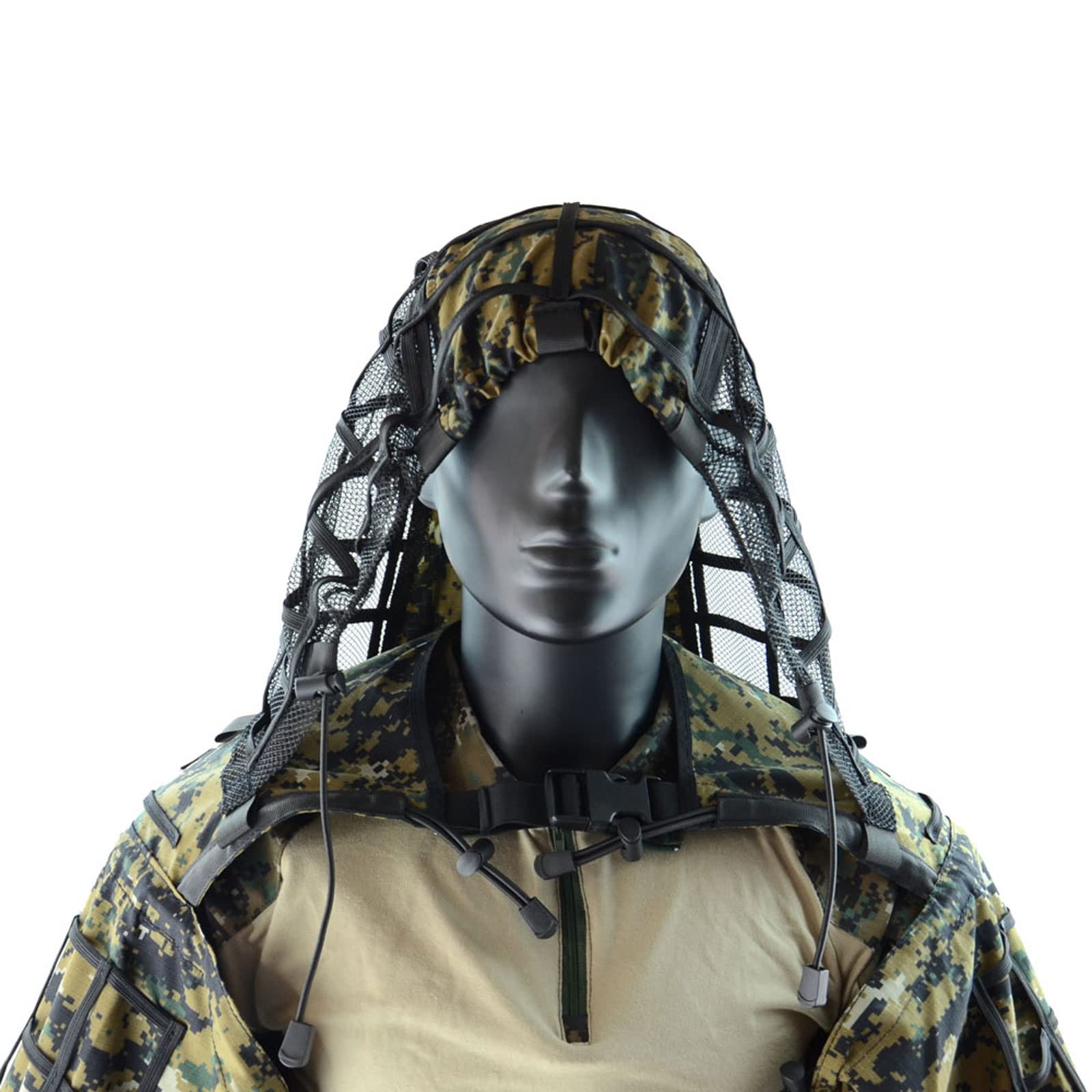 Tarnanzüge,Tarnanzug Jacke Woodland Camouflage Anzug Kleidung Für Tarnüberwurf Fotografie Jagd Verdeckt Festschmuck Wald Camping Woodland Airsoft Sniper Krähenjagd Tarnung,ACU Camouflage