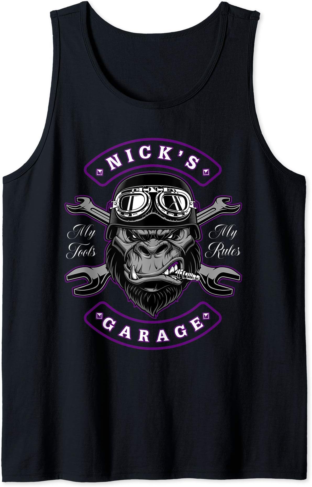 Nick's Garage Personalized Tank Top