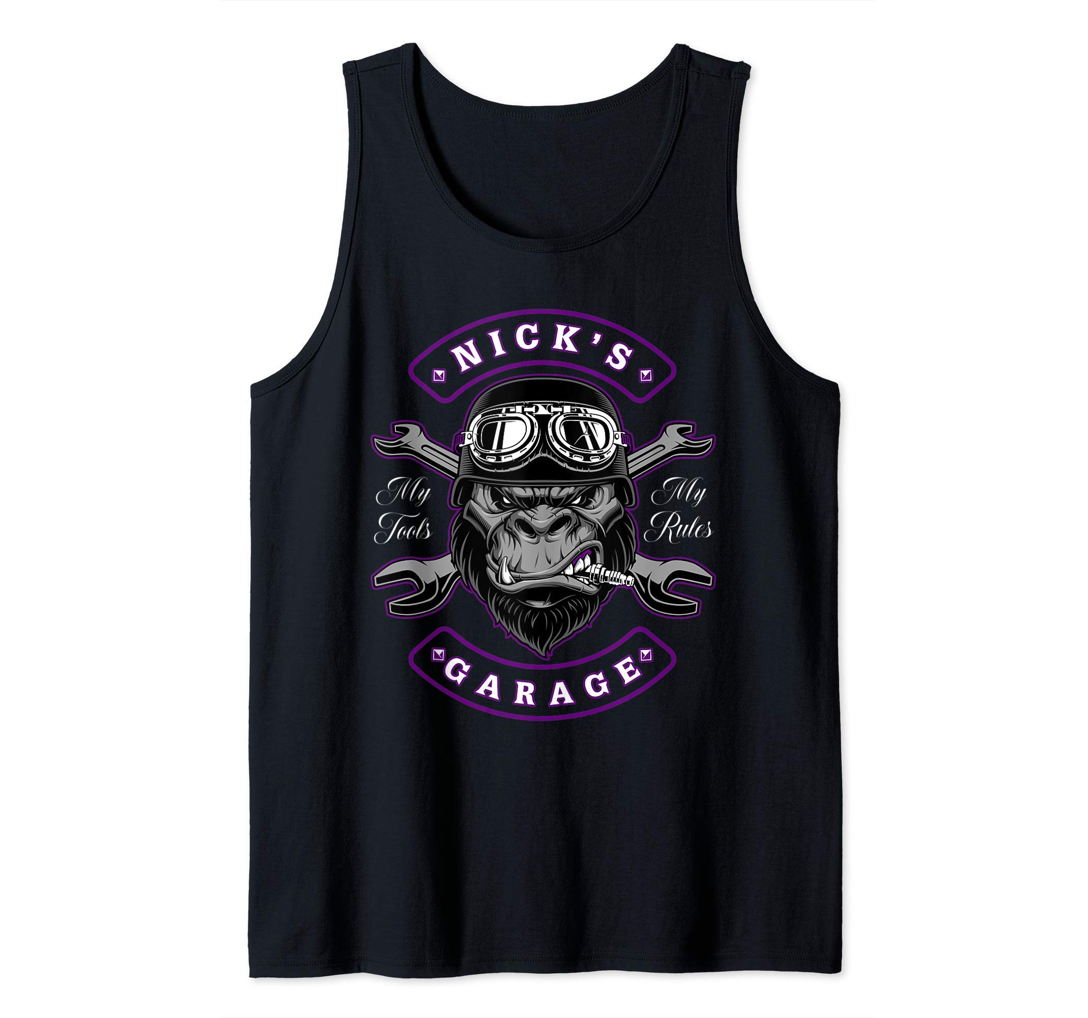 Nick's Garage Personalized Tank Top
