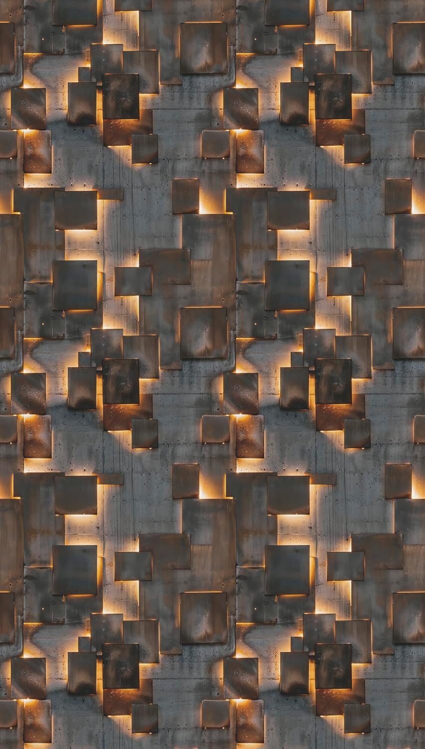 Livingwalls Hot Spots 790160 Photo Wallpaper Abstract 1.59 m x 2.80 m Brown Yellow Grey Wallpaper Graphic