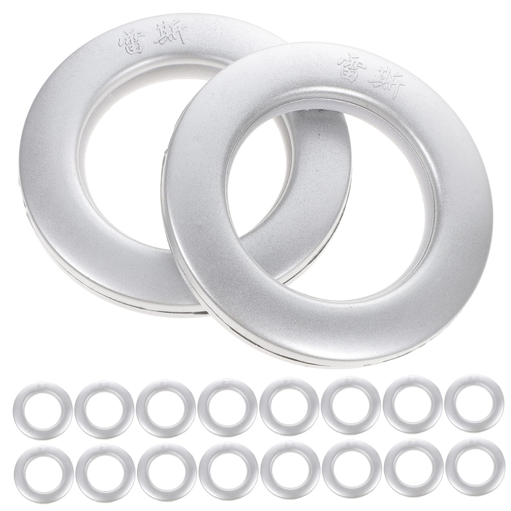 ORFOFE 75 Pezzi Anelli per Tende Ganci Fermatende in Plastica Occhielli per Tende a Basso Rumore Installazione Senza Attrezzi per Decorare