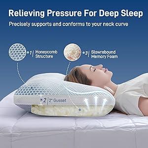 Lyralith Shredded Memory Foam Cooling Soft Bamboo Viscose Pillows King Set of 2, Adjustable Hypoallergenic Hotel Quality Bed Pillows for Side, Stomach or Back Sleeper, Oeko-TEX Certified