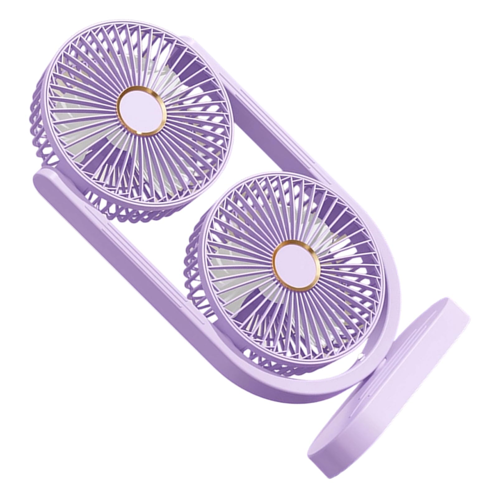 Uqezagpa Portable High Speed Double Head Desktop Fan USB Rechargeable Quiet Offices Fan for Home, Offices, Dormitory Enduring Bedroom Clip