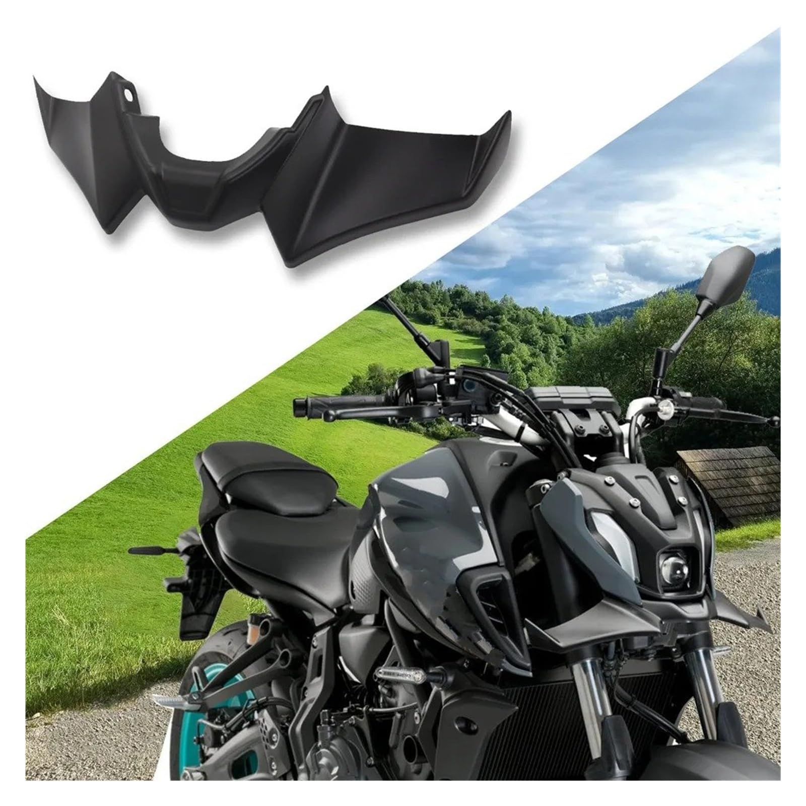 Mt-07 Mt-07 トレーサー 2016-2024 2023 2022 オートバイ CNC フロントリアホイールフォークアクスル Yamaha  MT-07 (2021-2024)Fender Eliminator - Vagabond Motorsports オートバイ部品 MT07用 MT-07用 MT 07 2021 2022 2023 オートバイ用 ネイキッド フロントダウンフォース