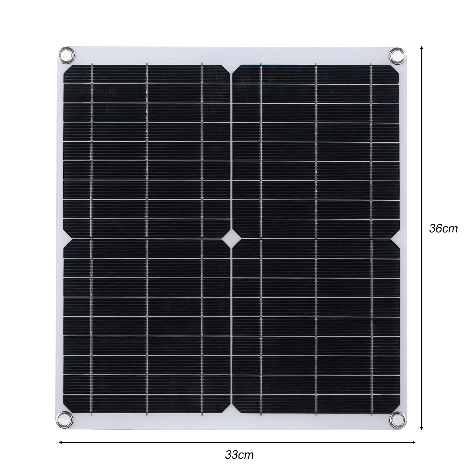 Caricabatterie e mantenitore di Batteria Portatile da Pannello Solare da 20 W, Caricabatterie di Mantenimento Impermeabile con regolatore di Carica Intelligente per Barca da