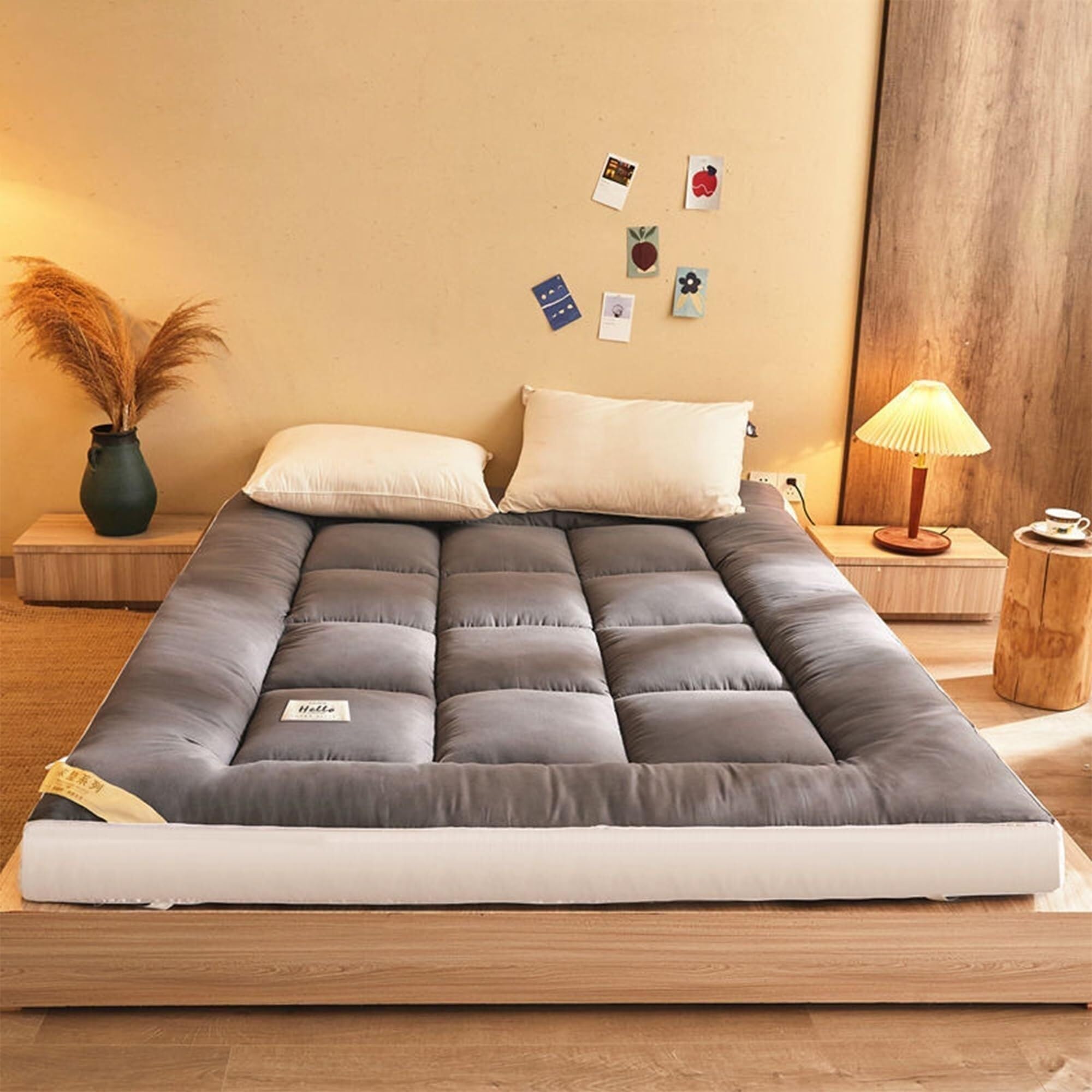 Colchón japonés portátil, colchón Acolchado Grueso Mejorado, colchón de futón Relleno de algodón, colchón Plegable para Dormitorio de Estudiantes, Cama de Invitados, sofá Cama