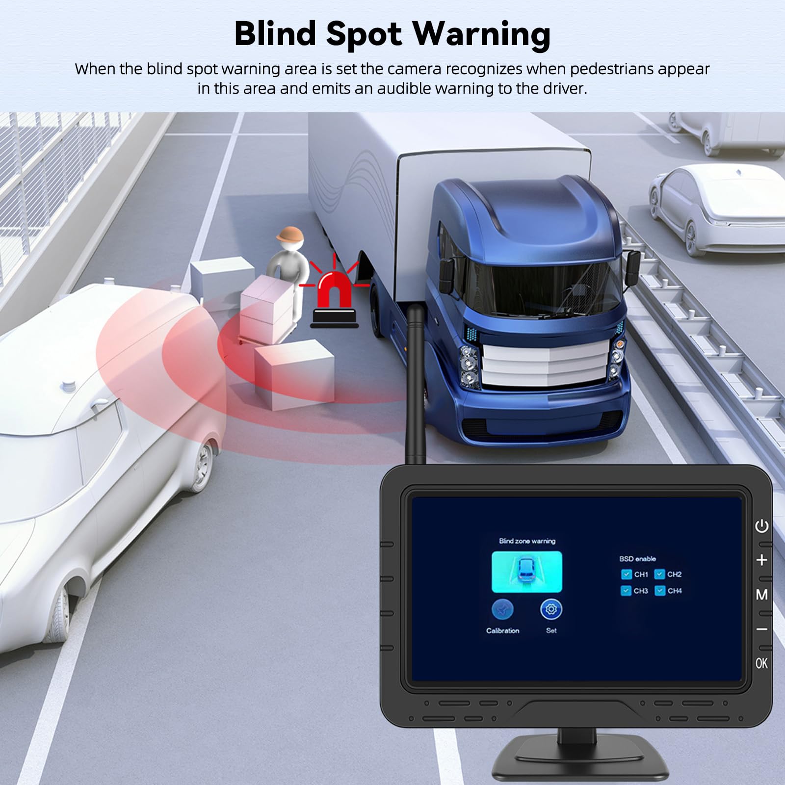 AHD Inalámbrico Cámaras Traseras para Coches con 4,3 Pulgadas de Señal Digital IP68 Impermeable de Visión Nocturna de Gran Angular de la Ventosa Puede DC12V Matrícula de la Cámara