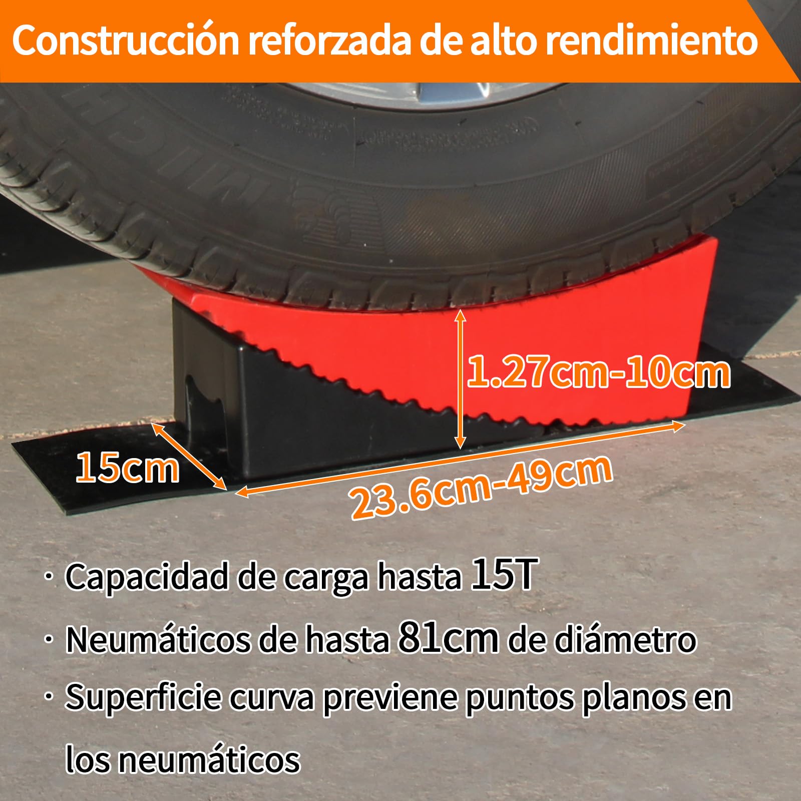 OULEME Bloques de nivelación para Caravana, 2 Paquetes, Nueva versión Incluye 2 rampas niveladoras curvadas, 2 cuñas, 2 Alfombrillas de Goma, 1 Nivel de Burbuja en T, 1 Bolsa de Transporte para