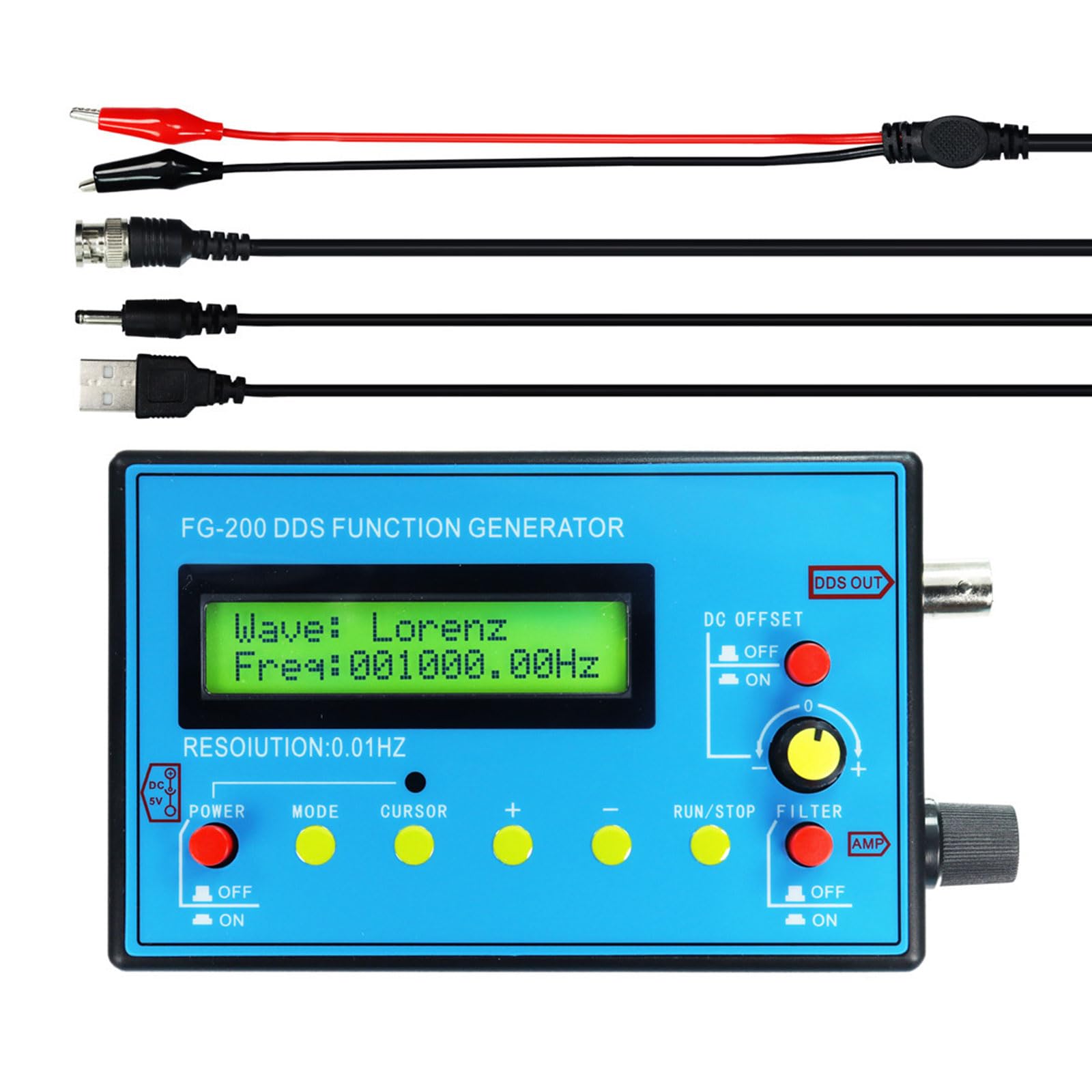Portable Waveform Generator with Resonator Frequency Generator Signals Ideal for Testing Resonator