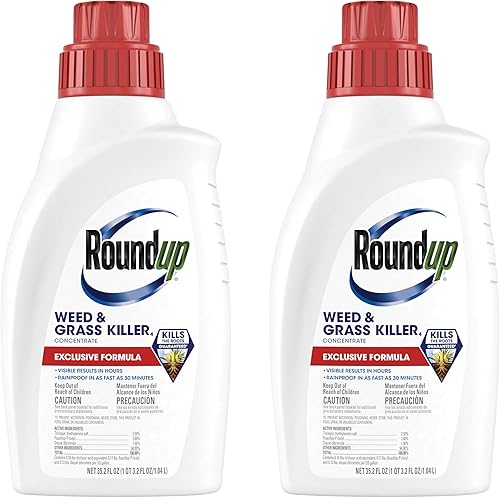 Miniatura 13 de Roundup Herbicida₄ concentrado para maleza y césped, uso en y alrededor de parterres de flores, pasillos y otras áreas de su jardín, 1 galón.