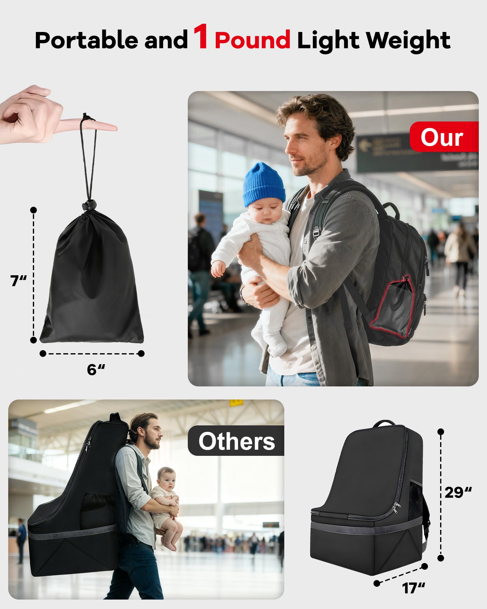 Arnés de seguridad para aviones infantiles, accesorios de viaje para niños y bebés