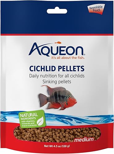 Aqueon Cichlid Food Medio 4.5 onzas