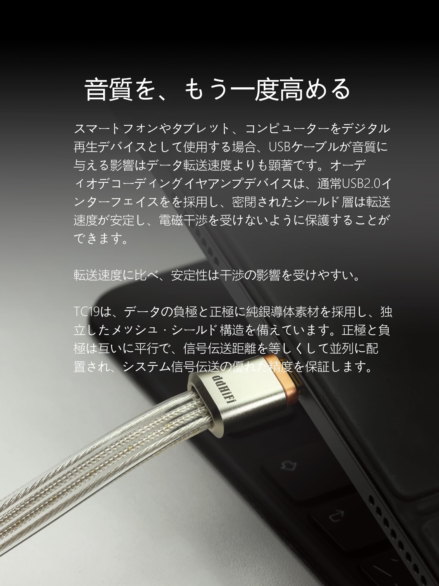 Amazon.co.jp: ddHiFi TC19CC (Comet) フラッグシップ ピュアシルバー