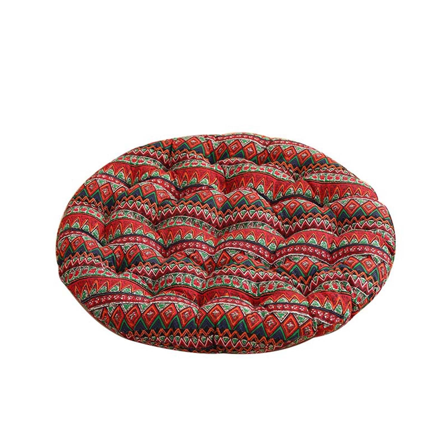Waigg Kii Soft Floor Cushion Thick Chair Seat Cushions,Large Floor Pillows Round Meditation Cushion for Living Room/Yoga/Balcony/Patio/Tatami/Outdoor/indoor (G,75CM)