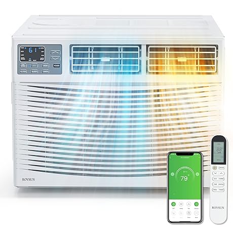 ROVSUN Window Air Conditioner with Heat