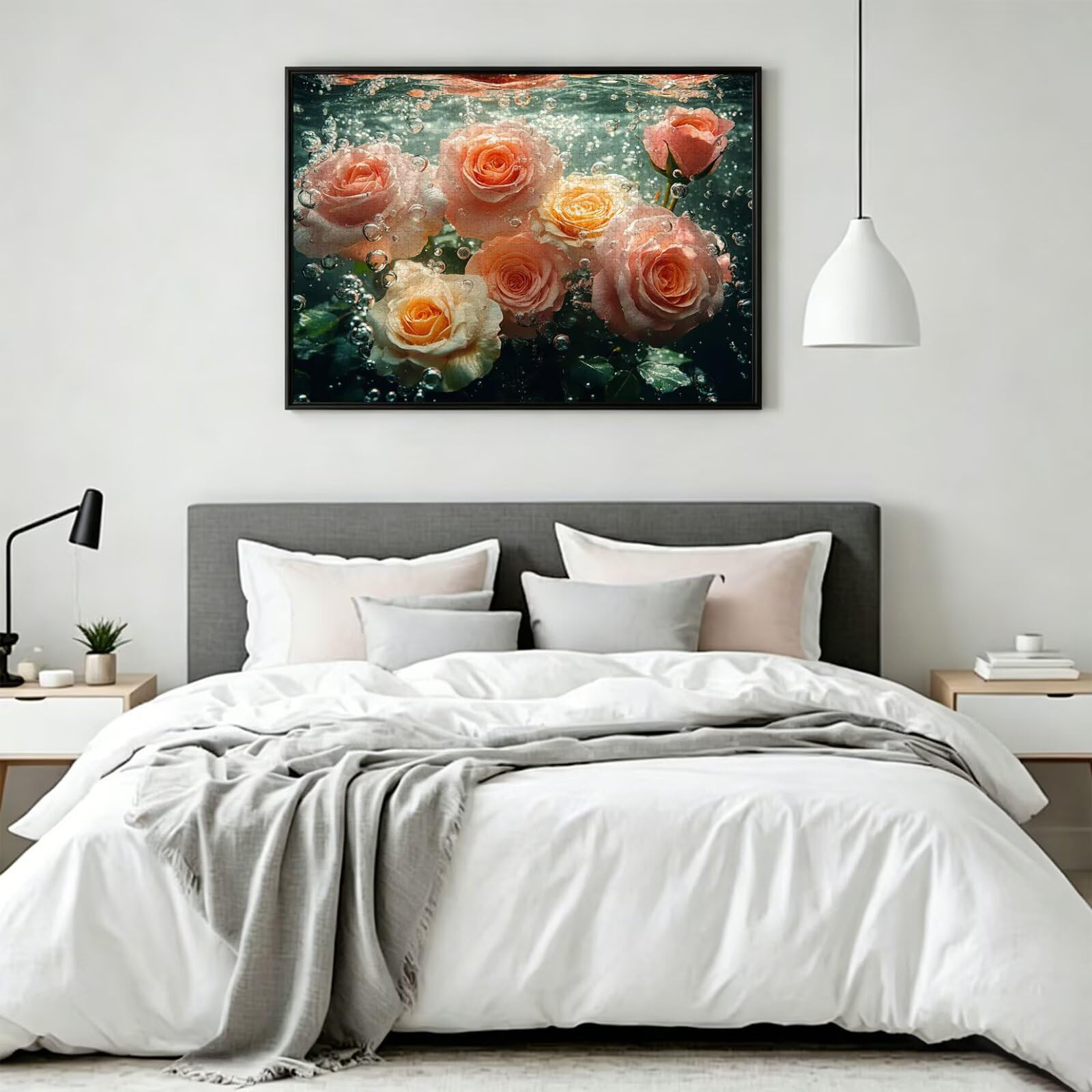 Puzzle dla dorosłych 2000 elementów trudne wyzwanie, róża, n-545 | Układanki dla dorosłych puzzle bąbelkowe gry mózgowe zwiększają kreatywność, prezenty 3D, relaks i rozrywka