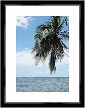 Super White Photo Frame with Mount for Image 38 x 55 cm or 55 x 38 cm Black Frames with Silver Net, 3.2 cm Width, Wooden Frame