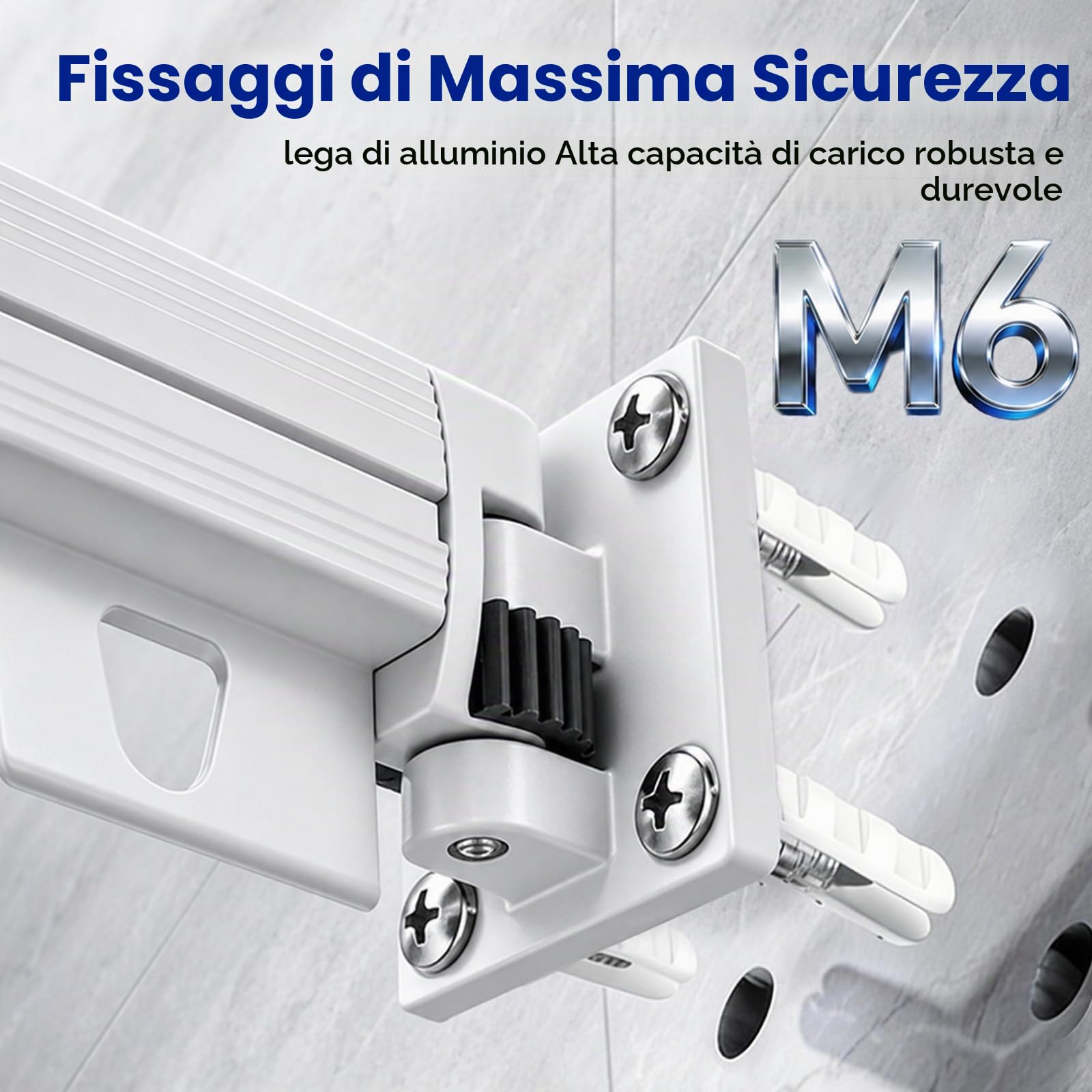 Asta per tenda doccia pieghevole per doccia angolare Asta doccia pieghevole 3 volte con montaggio a parete Asta telescopica come asciugatrice Antimuffa e impermeabile regolabile 100-125 cm